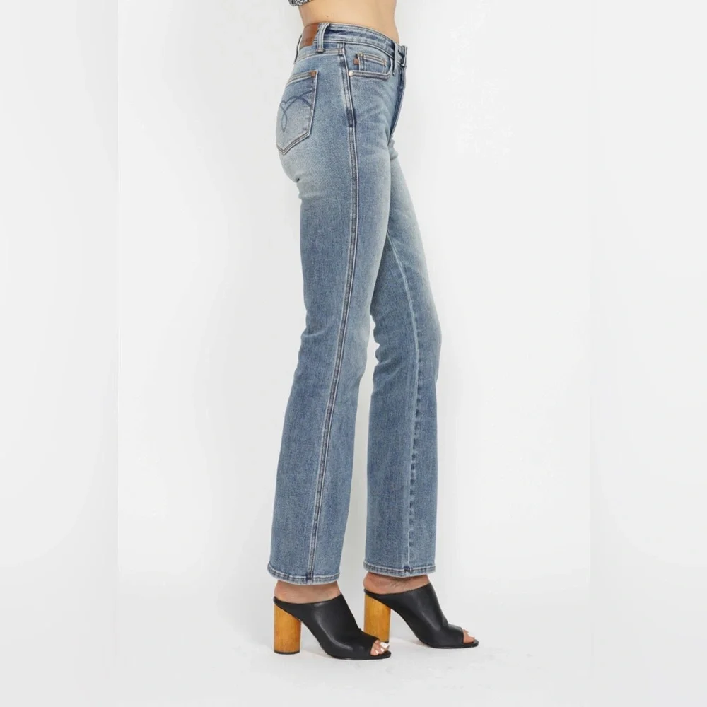 NWT Judy Blue PLUS + REG Size High Rise Tummy Control Bootcut Jeans - Picture 3 of 7